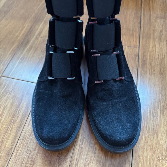 Aquatalia Liv waterproof black suede ankle boots, size 7.5 - Picture 9 of 14